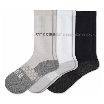 Crocs Adult Crew Solid 3-Pack Strumpor Dam Svarta | Sverige 1637NWYB